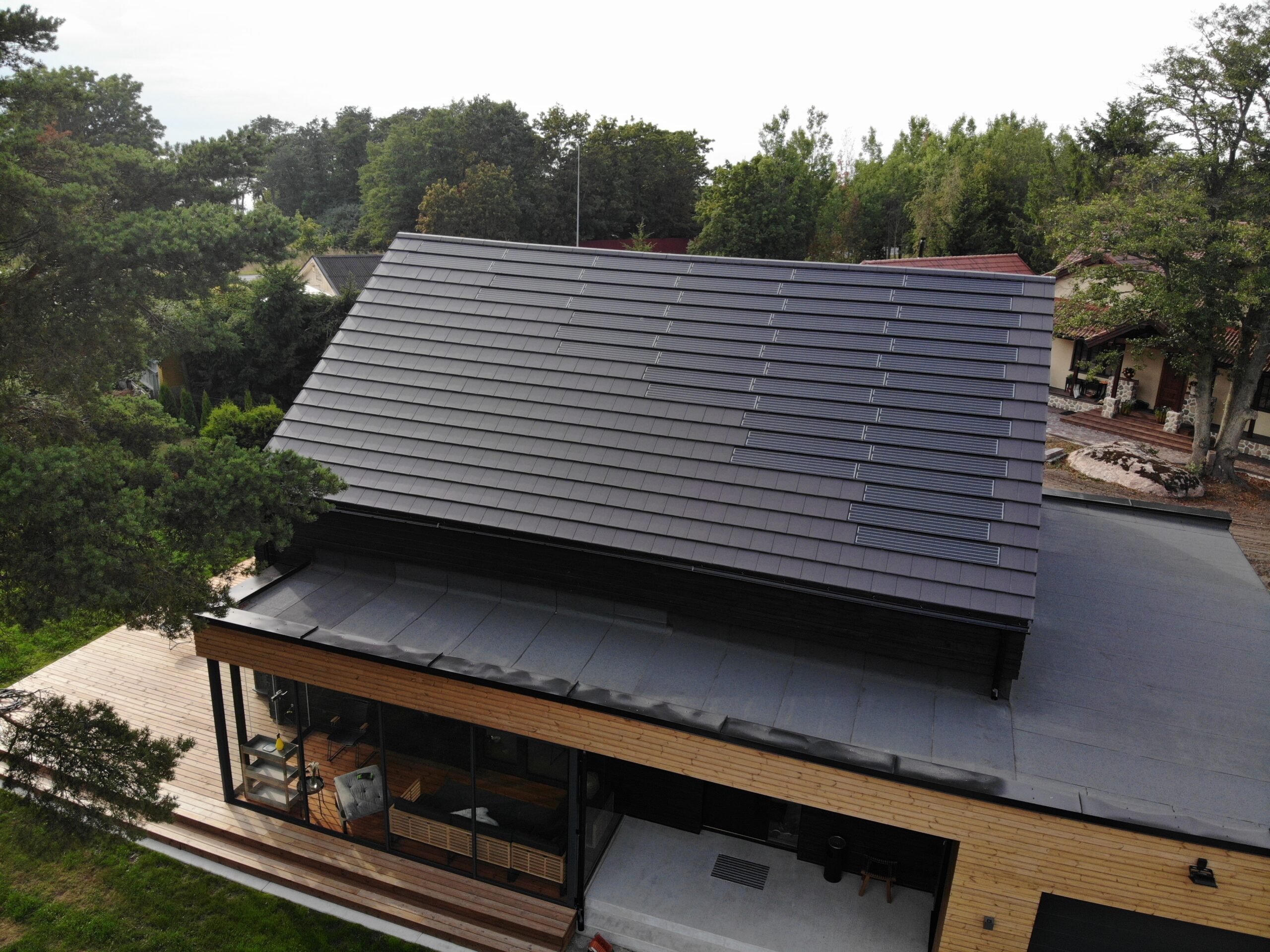 Tiled Roof integrert solcelleanlegg